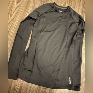 Reebok Lined Fleece Long Sleeve Layer Playdry Top XS